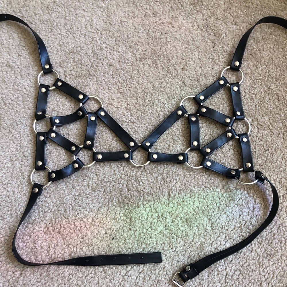 Faux Leather Harness